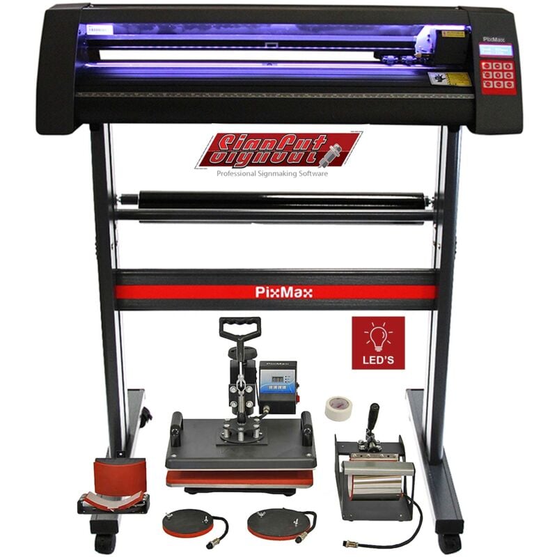 Monster Shop - Vinyl Schneideplotter led Plotter 5 in 1 Transferpresse Hitzepresse Software