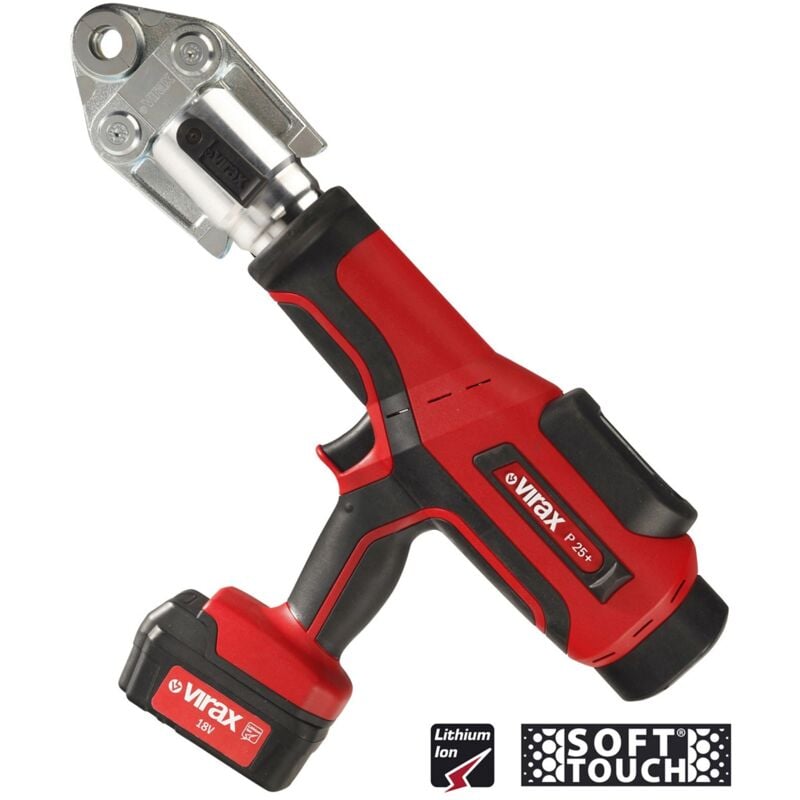 Viper® P25+ elektro-hydraulische Pressmaschine mit 1 x 18V 3AH Akku + 1 x Ladegerät - 253263 - Virax