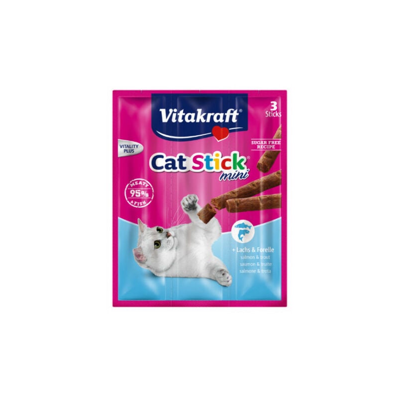 Vitakraft - Cat-Stick Mini Salmon-Tucha-Snacks fЩr Katzen 3 UDs