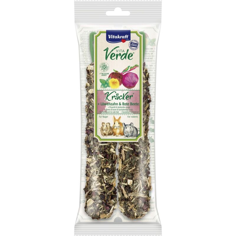 Vitakraft V.Verde Kräcker Löwenz/Rote Beete 2 Stück / 80 g Snacks