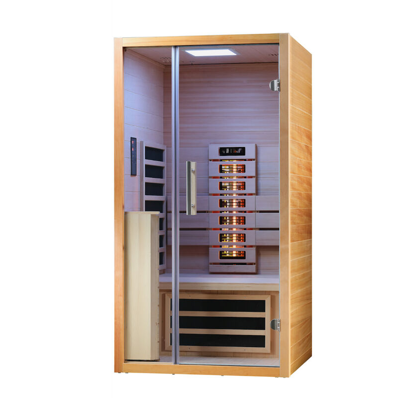 Sunlight 90 Infrarotkabine Infrarotstrahler inkl. 400W Frontstrahler ca. 90x105x190cm - Vitalhome