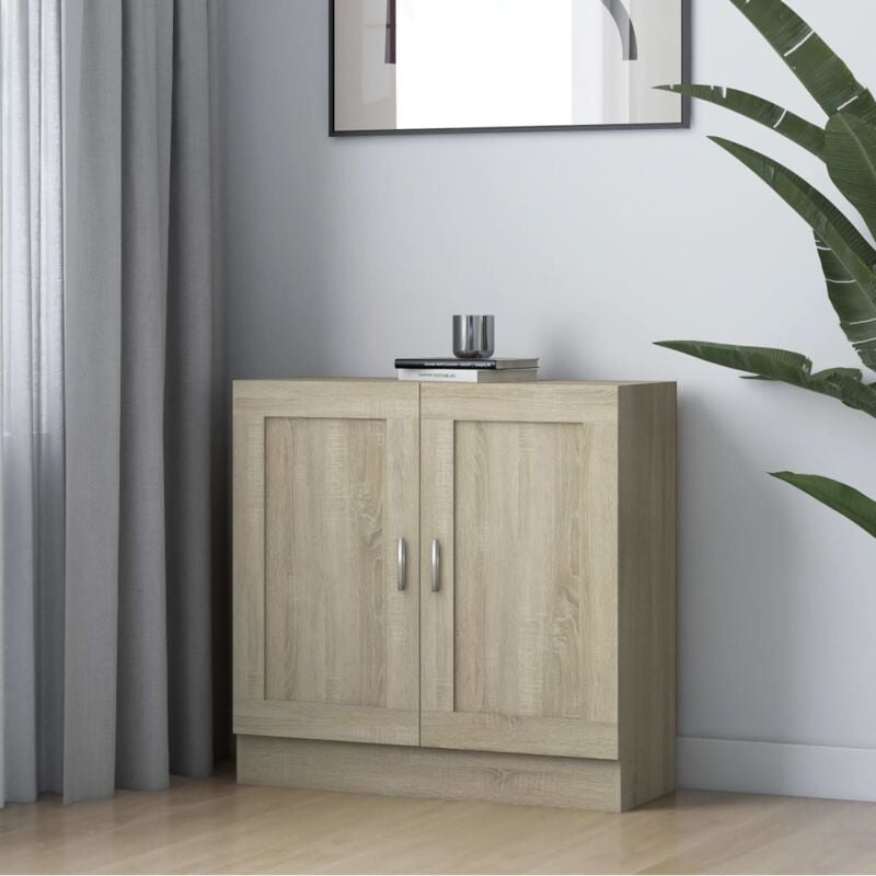 Bücherschrank Sonoma-Eiche 82,5x30,5x80 cm Holzwerkstoff Vidaxl