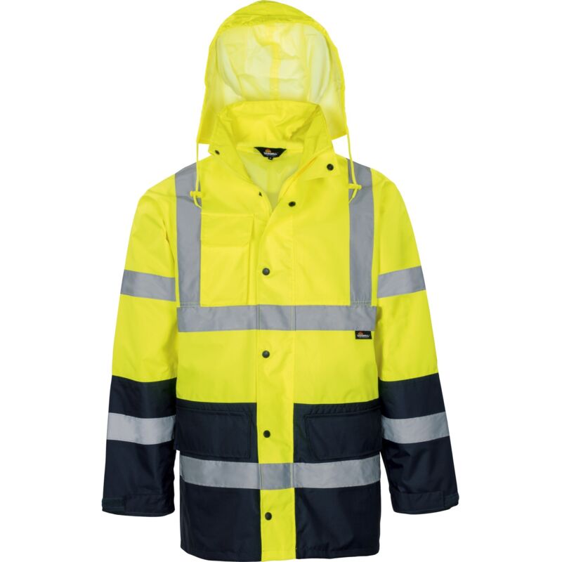 Warnschutz Regenjacke atmungsaktiv VW61 Gr. l gelb - Vizwell