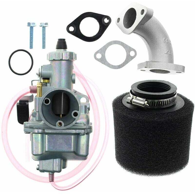 VM22 26mm Vergaser Kit Für Mikuni Dirt Bike 110cc 125cc 140cc Lifan YX Ansaugrohr Modell: Silber