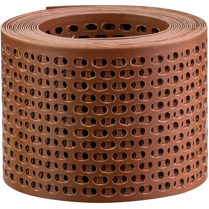 Stabilo Befestigungstechnik - Vogelschutzgitter Lüftungsgitterband Traufgitter Länge 5 m Breite 80 mm ziegelrot