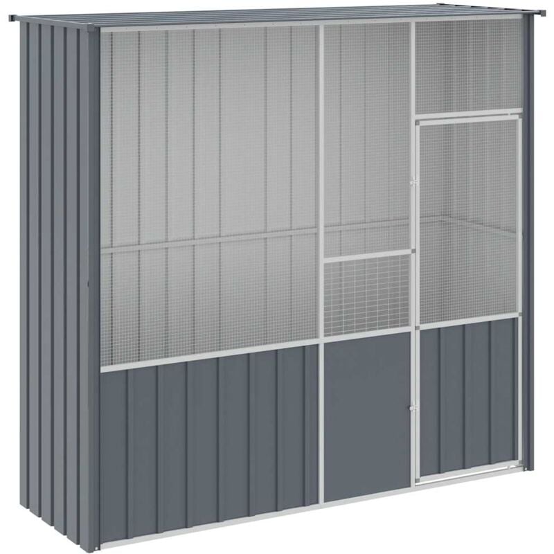 Vidaxl - Voliere Anthrazit 215x78x200 cm Verzinkter Stahl