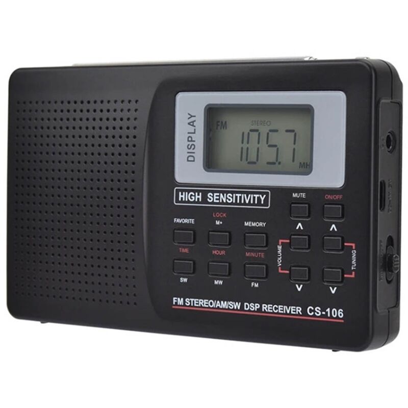 Vollbandradio AM/SW/LW/TV/FM-Radio Vollfrequenzempfänger Empfang Von FM-Radio mit Zeitwecker Tragbares Radio