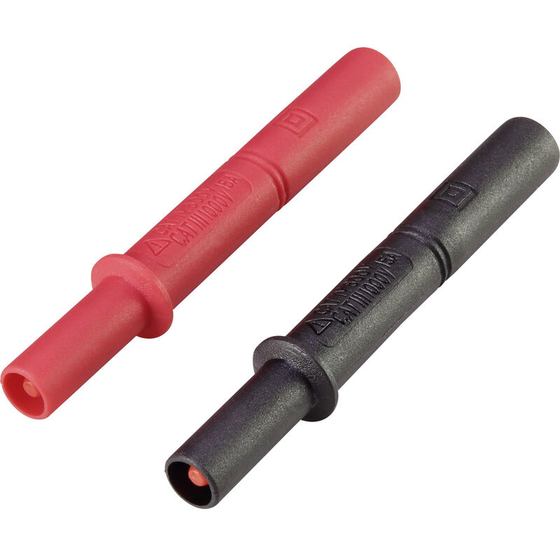 MSL-505 starre Messspitzen-Verlängerung kurz cat iii 1000 v, cat iv 600 v, 10 a, paar - Voltcraft