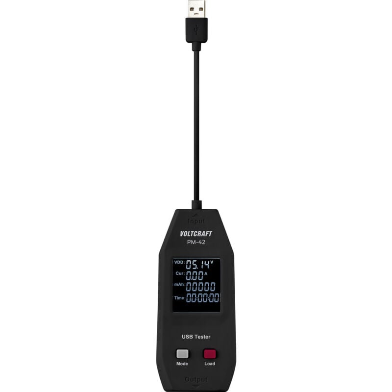 Voltcraft - PM-42 usb Typ a Tester mit Zuschaltung von Last