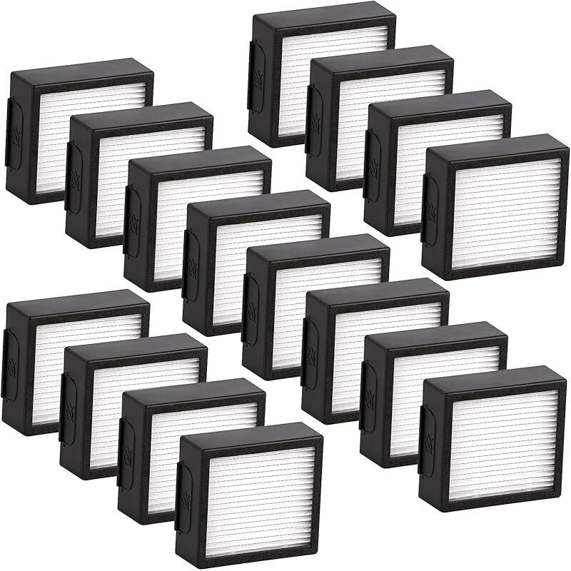 Vorderer Bereich (16-teilig) Combo J9+ Ersatz-HEPA-Filter, kompatibel mit iRobot Roomba Combo J7+ plus/Combo J9+/Combo 1 Saugroboter