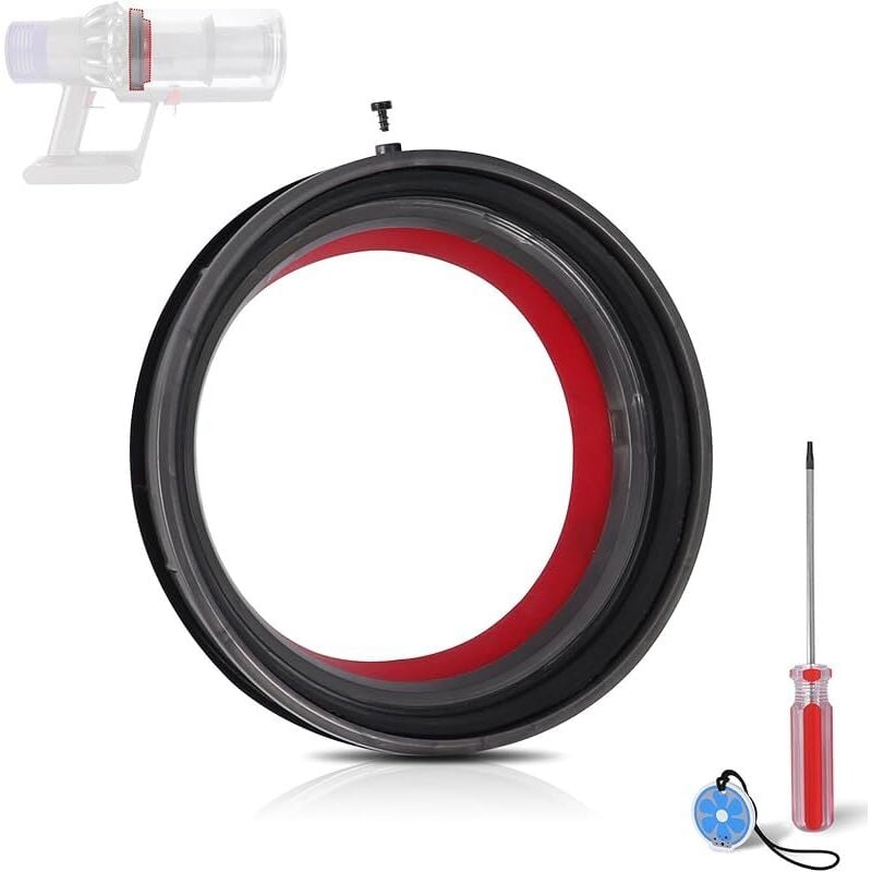Vorderer Dichtungsring für Dyson V10, fester Dichtungsring für Staubbehälter für Dyson V10 und SV12 Staubsauger, Ersatzteile