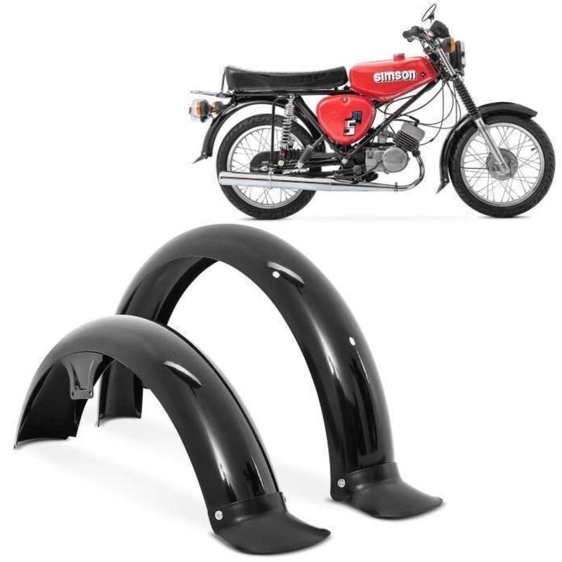Vorderrad- und Hinterradschutzblech kompatibel mit Simson S50 / S51 / S70 Fender Craftride schwarz
