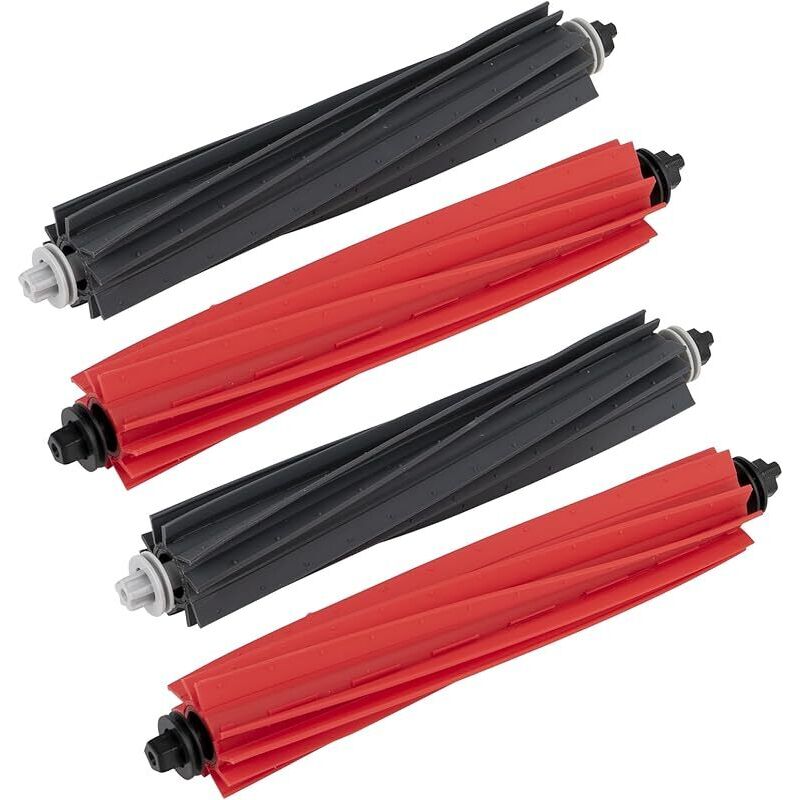 Vorderradbürsten (4 Stück) Q8 Max Walzenbürsten, kompatibel mit Roborock S8 Pro Ultra/ Q5 Pro/ Q5 Pro+/ Q8 Max/ Q8 Max+, Doppelwalzenbürsten