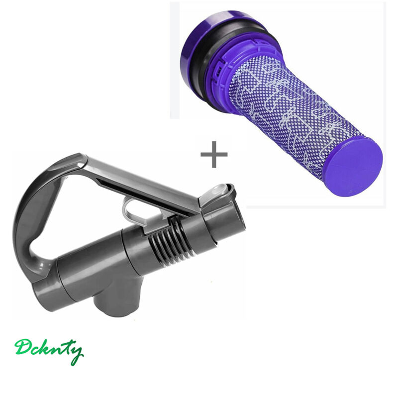 Vorfilter für Dyson DC37, DC28C, DC53 und DC37 Staubsauger (Teilenummer 92341301) sowie passender Griff (Ersatzteil 917276-01) für Dyson DC37, DC39C
