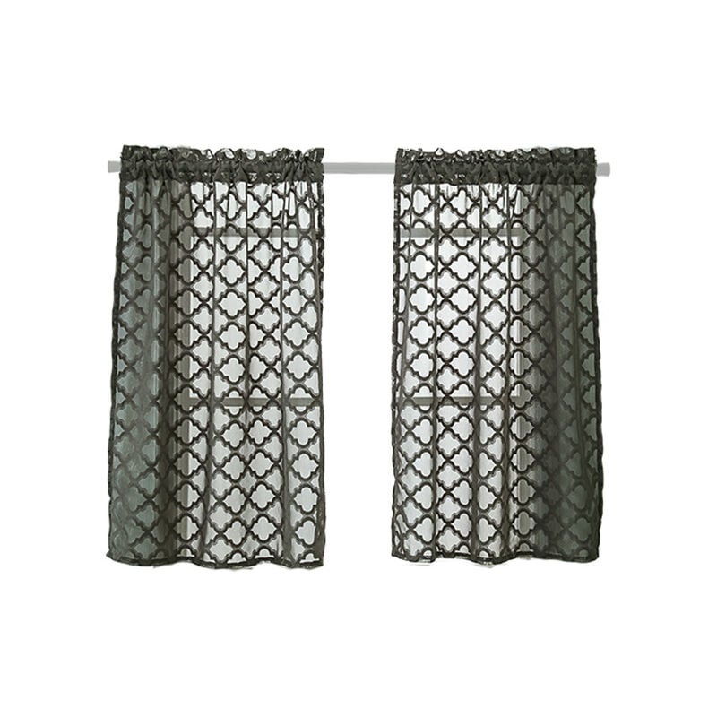 Vorhänge, Gardinen, Vorhänge, Schals, kleine kurze Fenster, Vintage-Stil, Landhausstil, transparente Scheibenvorhänge
