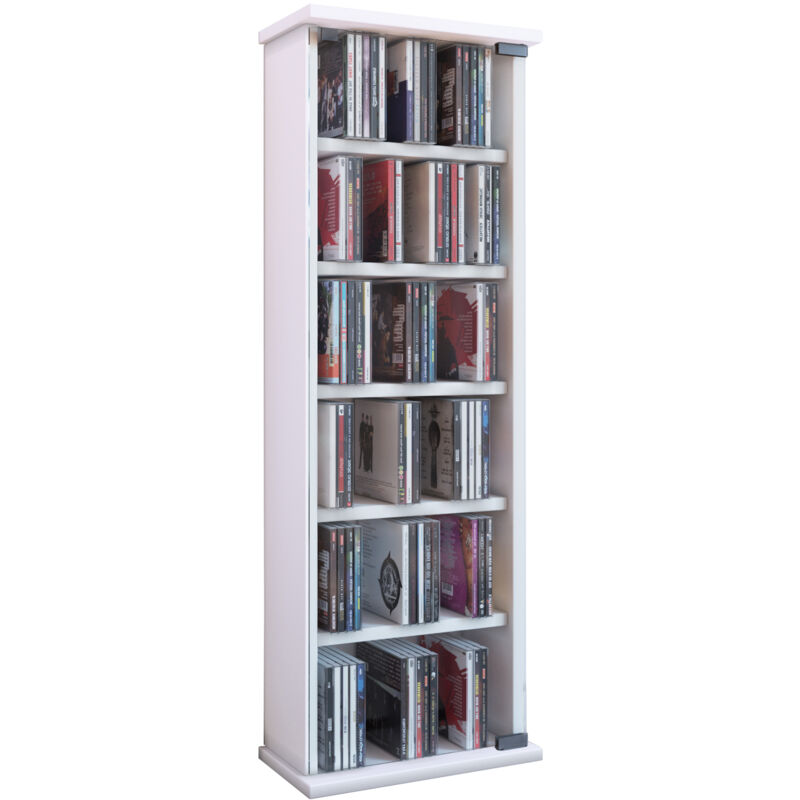 Ebuy24 - Holz cd dvd Stand Regal Vetro Glastür