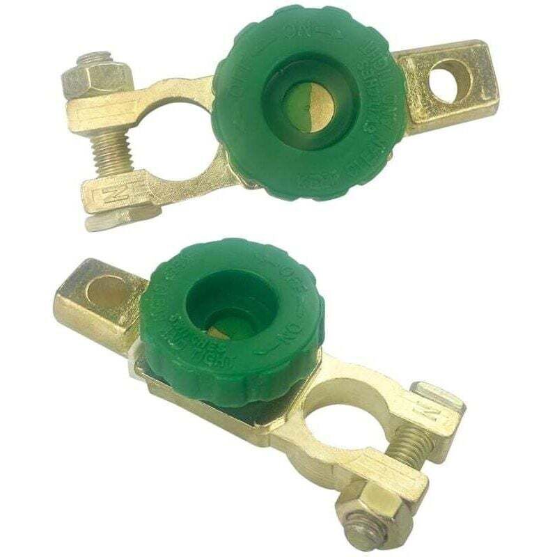 Vtizikl 2 Pièces Interrupteur de Déconnexion Universel pour Batterie, Coupe Circuit Batterie 12V/ 24V, Batterie Coupe Circuit Batterie, pour pointes