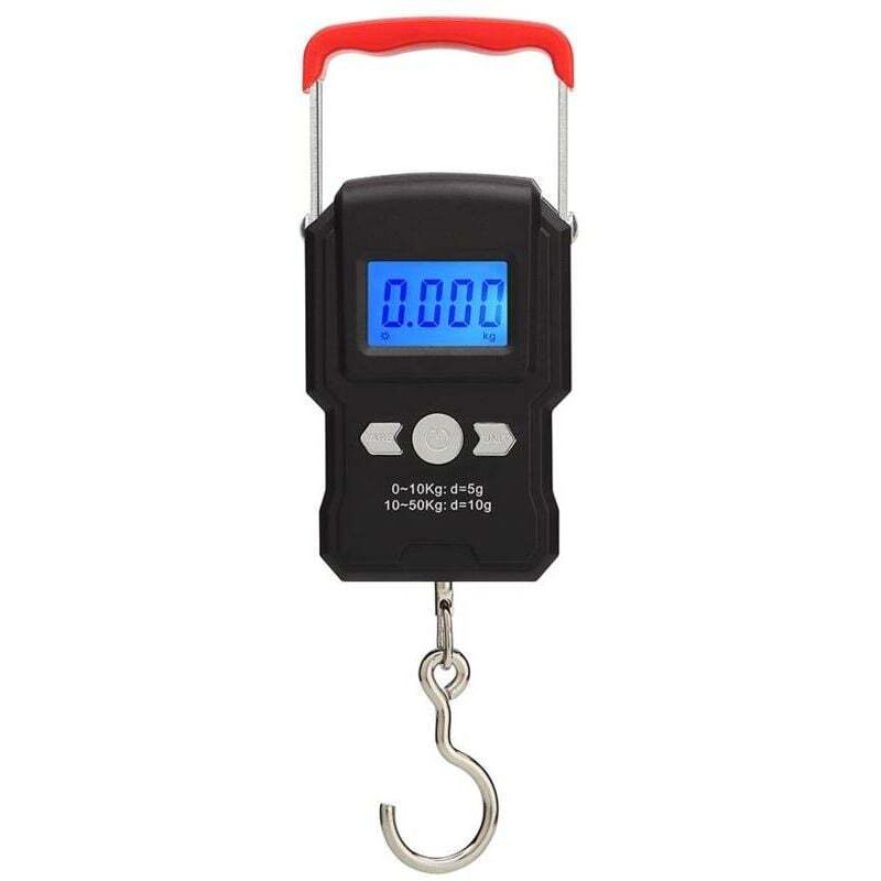 Vtizikl Balance de Pêche,50kg Balance pour Le Bagage Suspendu,Balance Pêche électronique avec écran LCD Rétroéclairé,Convient pour la Pêche en Plein