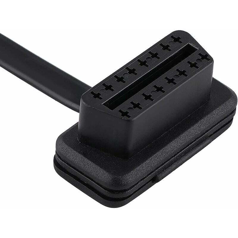 Vtizikl Câble Rallonge Diagnostic de Voiture On-Board Diagnostics2 Câble d'Extension On-Board Diagnostics2 16 Broches Mâle à Femelle