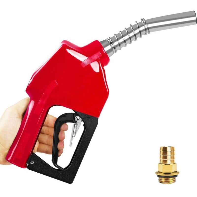 Vtizikl Pistolet pour Pompe a Gasoil, 11A Pistolet Diesel Pompe Carburant avec Raccord de Tuyau 3/4', Gros Calibre Pistolet Diesel pour Pompe Essence