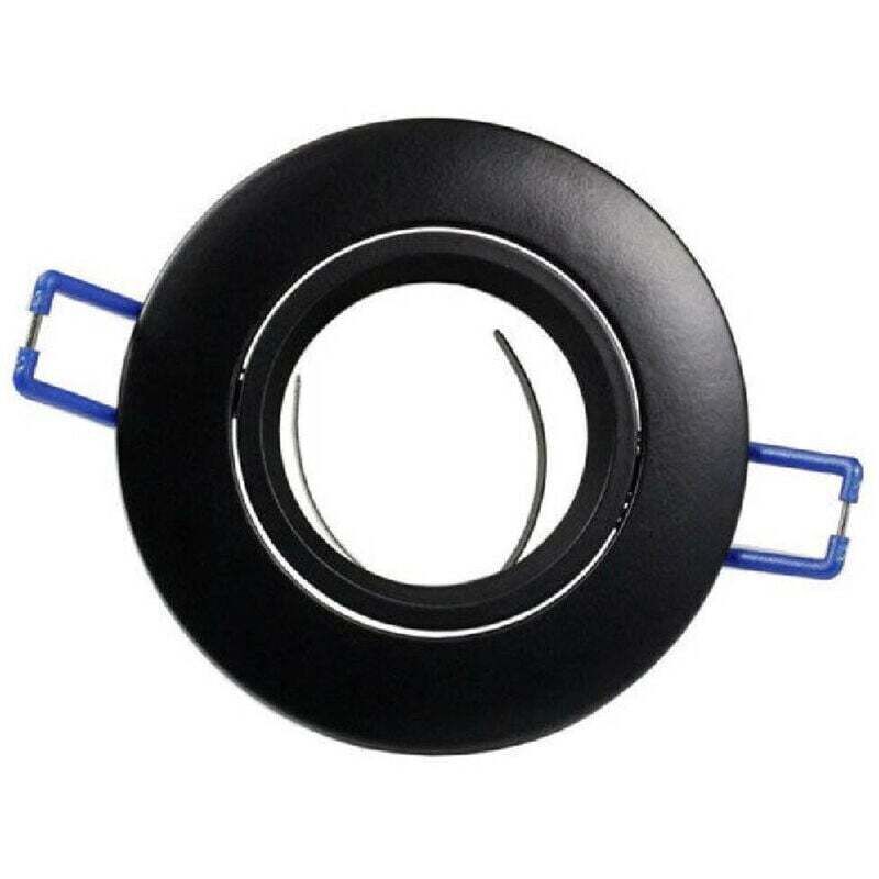 Vtizikl Porta Faretto Da Incasso Tondo Supporto Faretti Portafaretto Controsoffitto P12 - Nero