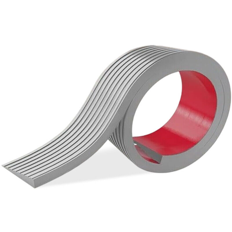 Vtizikl Rampe de seuil en PVC - 1 m x 10 mm x 50 mm - Petite rampe de seuil en PVC - Rampe de seuil - Rampe en caoutchouc auto-adhésive - Convient