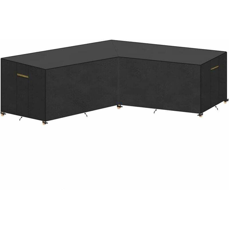 Vtizikl Wasserdichte Sofaabdeckung, Schutzhülle für Gartenmöbel, Plane für Gartenmöbel, Schutzhülle für Möbel, passend für L-förmige Ecksofas bis zu