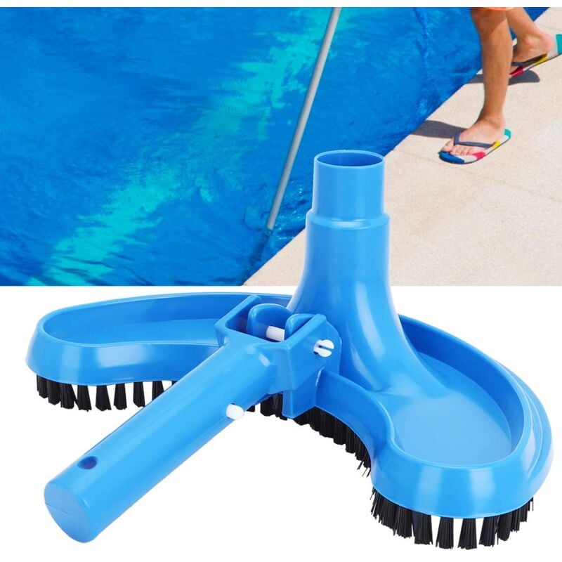 Ej.life - Wakects Pool Saugbürste Halbmond Pool Saugkopf Frühling Pool Reinigungsbürste Teich Spa Hotel Blau