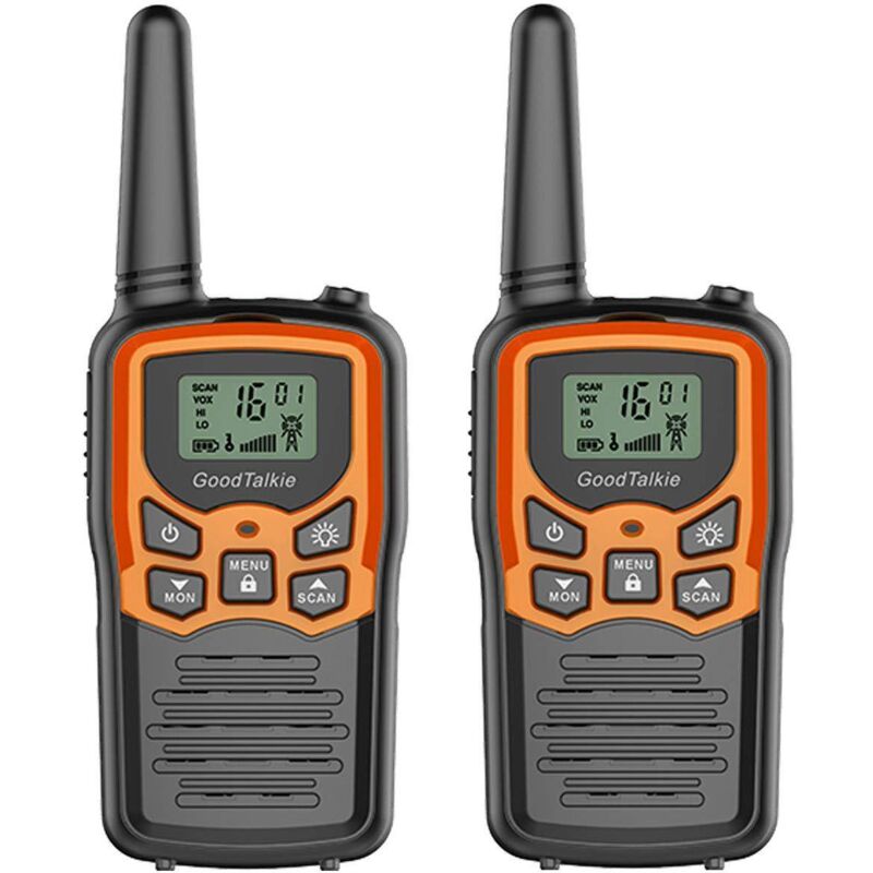 Walkie-Talkies, Walkie-Talkies mit großer Reichweite für Erwachsene mit 22 FRS-Kanälen, Familien-Walkie-Talkie mit LED-Taschenlampe, VOX-LCD-Display