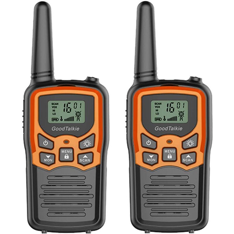 Walkie-Talkies, Walkie-Talkies mit großer Reichweite für Erwachsene mit 22 FRS-Kanälen, Familien-Walkie-Talkie mit LED-Taschenlampe, VOX-LCD-Display