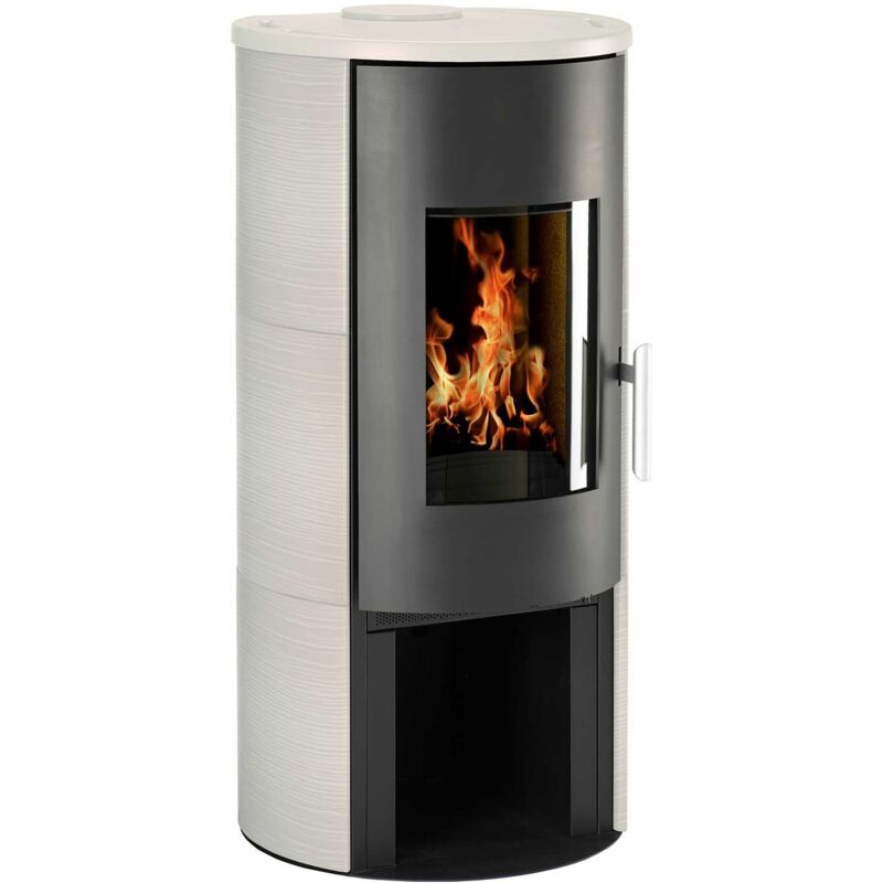 Kaminofen Vitus kf 101-70 Keramik weiss 7kW - Wamsler