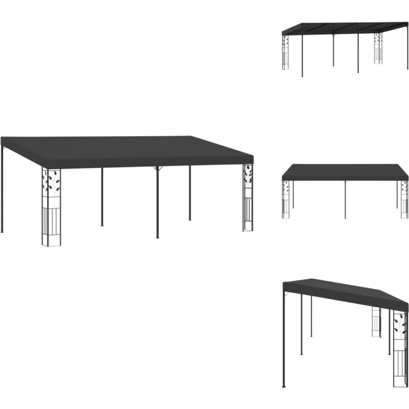 Wand-Pavillon 6x3x,5 m Anthrazit - Gartenzelt - Partyzelt - Pavillon - Outdoor Möbel - Sonnenschutz