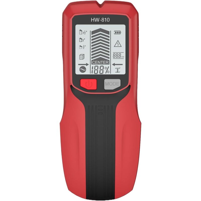 Wanddetektor, tragbarer Multifunktions-Magnetdetektor mit LCD-Display Metalldetektor für Elektroinstallationen, Zimmerei und Bau