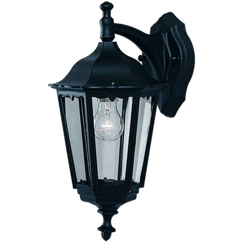 Searchlight Bel Aire - 1 Licht Outdoor DownLantern Light Schwarz IP44, E27