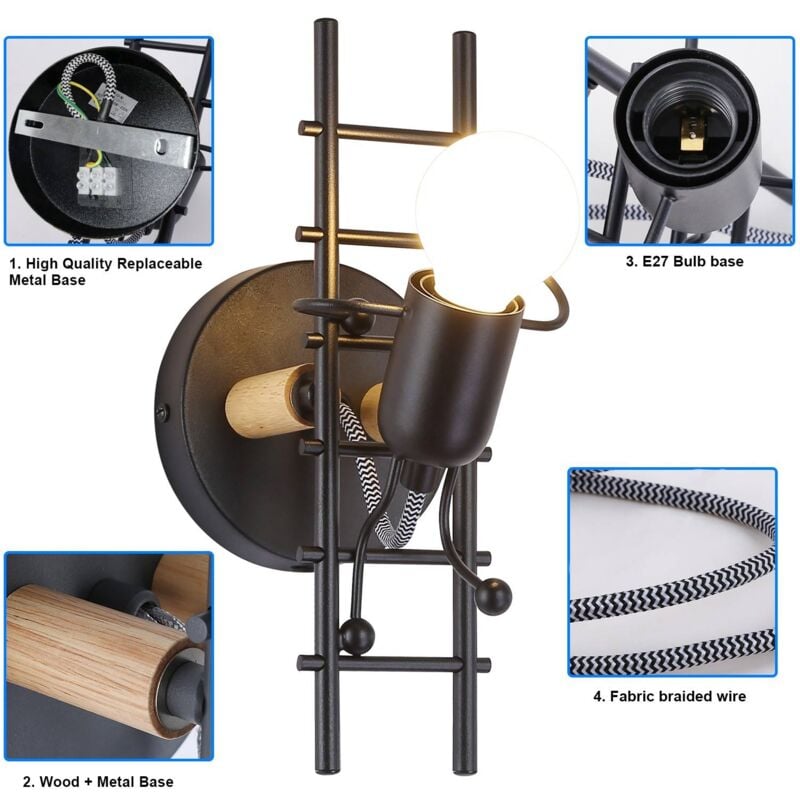 Barcelona Led - Dekorative Wandleuchte 'Doll' - E27