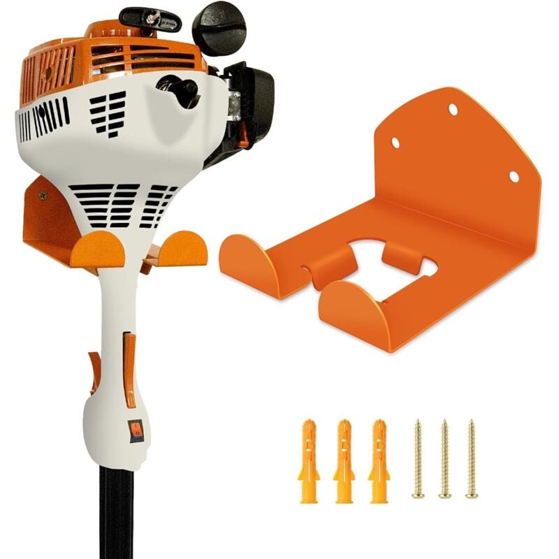 Wandmontiertes Aufbewahrungsregal für Gartengeräte (Rasentrimmer, Heckenschere usw.), 1er-Set