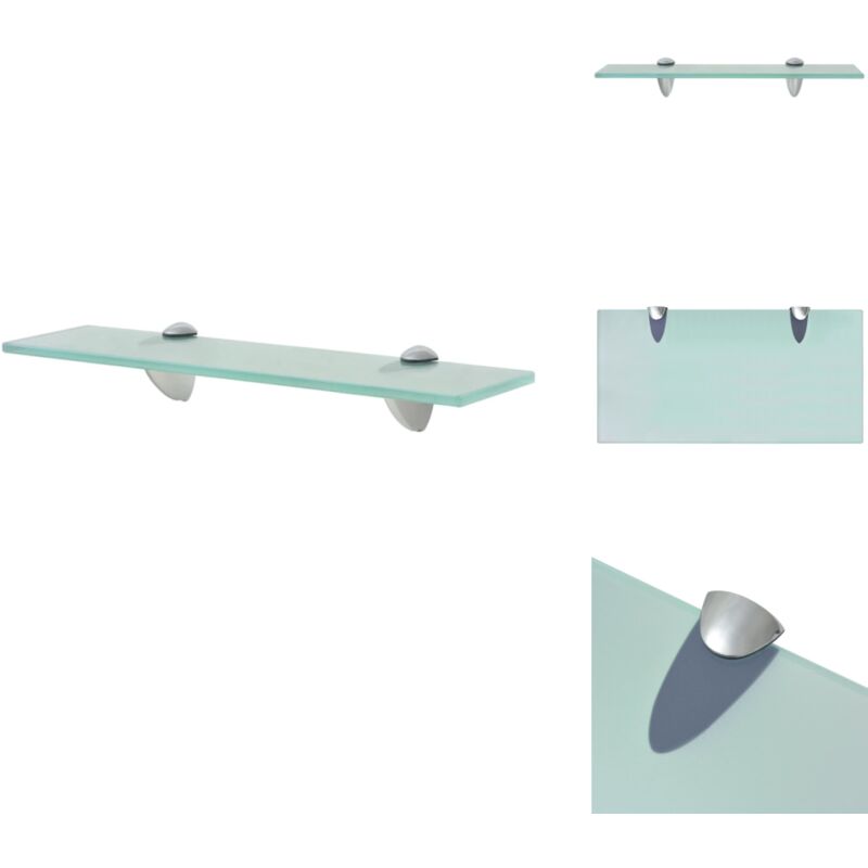 Schweberegal Glas 40x20 cm 8 mm - Wandregal - Glasregal - Badezimmerregal - Dekoratives Regal - Modernes Regal