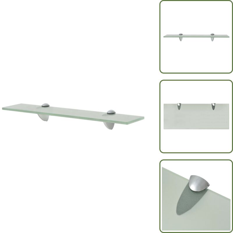 Schwebendes Regal Glas 50x20 cm 8 mm - Wandregal - Glasregal - Modernes Regal - Schwebendes Regal - Badezimmerregal