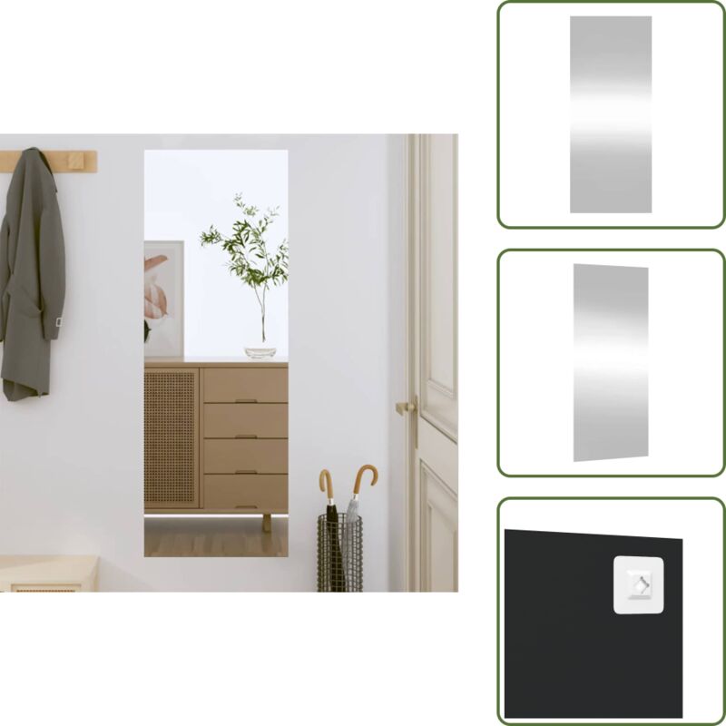 Wandspiegel 40x100 cm Glas Rechteckig - Wandspiegel - Spiegel - Rechteckiger Spiegel - Badezimmerspiegel - Schlafzimmerspiegel