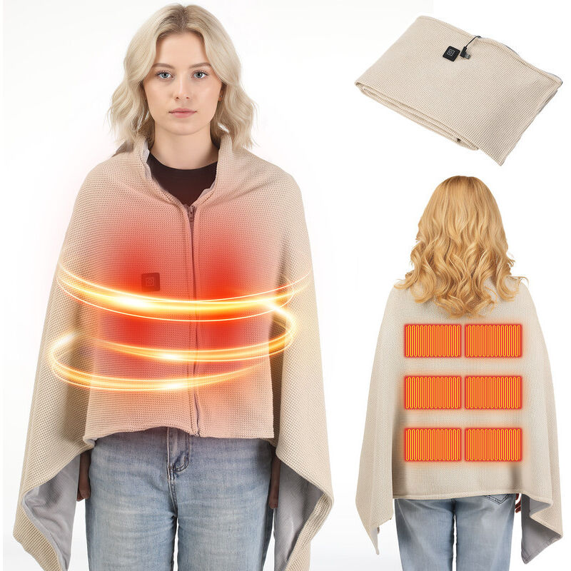 Wärmeunterbett mit USB-Line, Tragbare Heizdecke, 145 x 82 cm Komfortable Fleece Heizdecke für Zuhause, Büro, Outdoor, Reisen