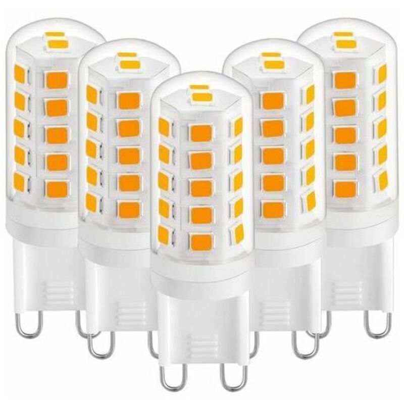Warmweiß 2700 K G9 LED-Lampen G9 LED-Lampe 3 W 420 lm Halogen-Äquivalent 28 W 40 W LED-Lampe G9 Maiskolbenlampen für Schreibtischlampe Anti-Flimmern