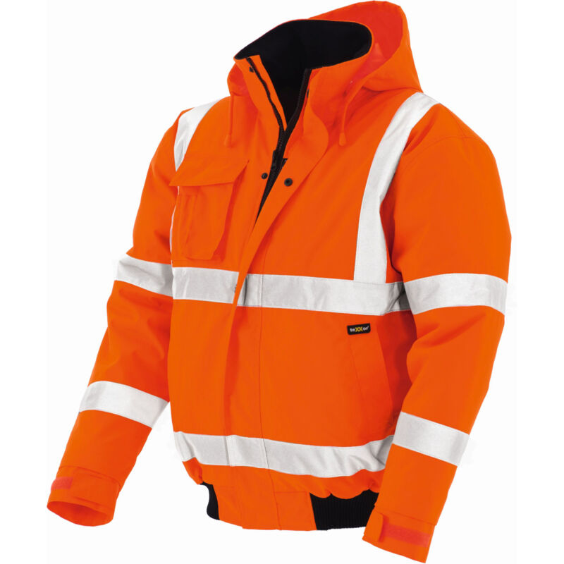 Warnschutz-Pilotenjacke WHISTLER leuchtorange Größe 4XL