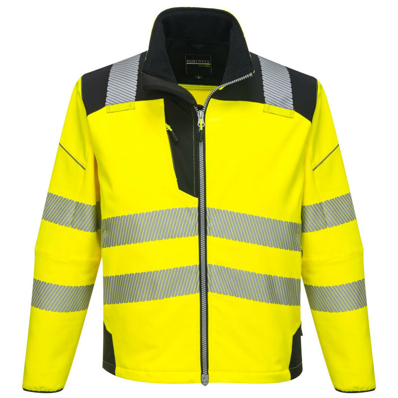 Portwest Warnschutz- Softshelljacke gelb XS