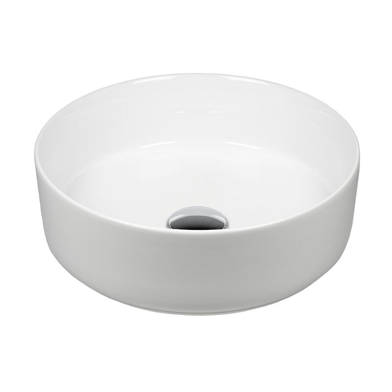 Stabilo-sanitaer - Waschbecken Keramik Rund ø 36 cm Waschbecken Komplettset