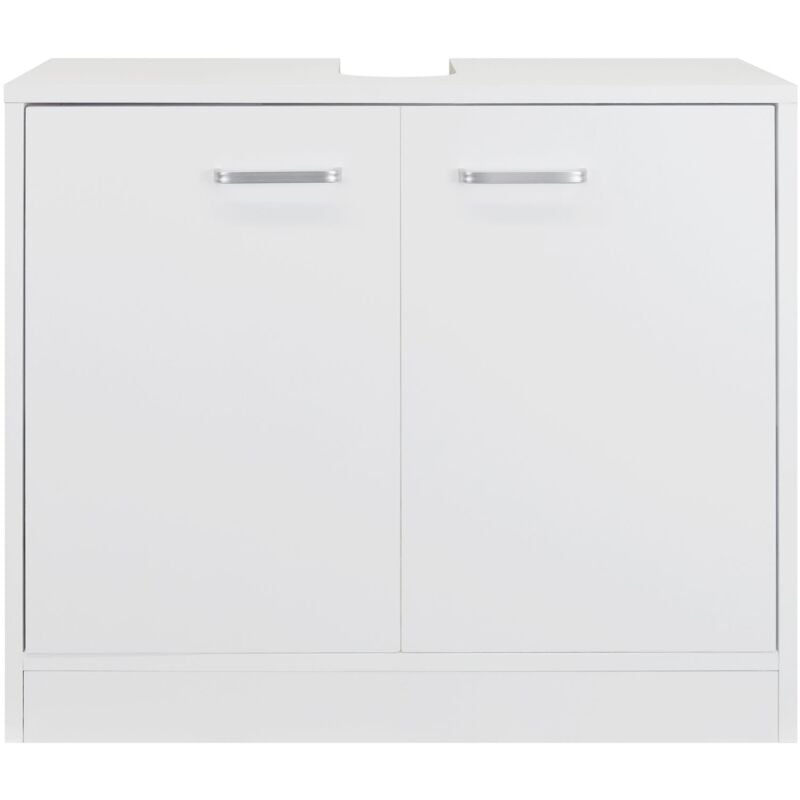 Stabilo Sanitär - Waschbeckenunterschrank 'luna' polarweiß matt 2-türig, 63x29x55cm