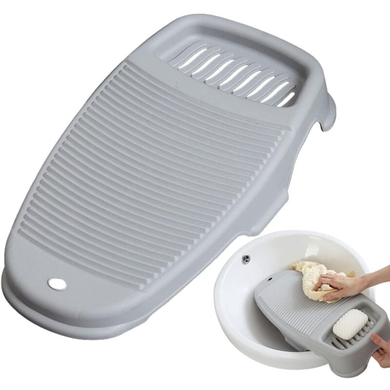 Waschbrett, Waschbrett Wäscherei Handwaschbrett Plastik kein Schlupfwaschbrett für Wäschebrett mit Seifenhalter für Wäsche Handwaschwerkzeug