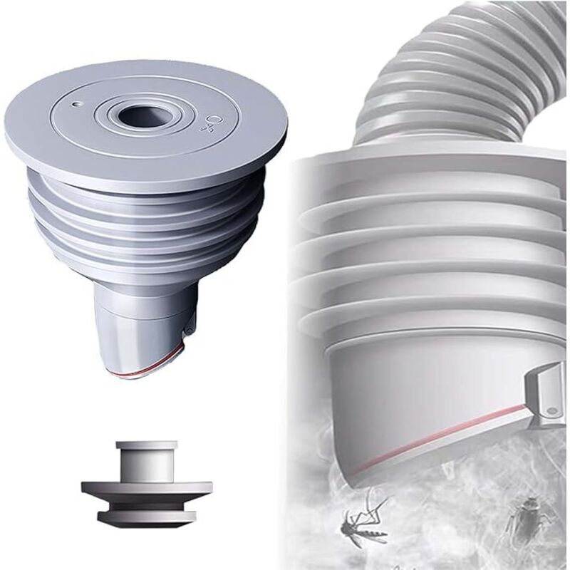 Waschmaschinen Rohrdichtung, 70-75mm Grau Universal-Rohrdichtungen Washing Machine Drain Hose Seal, Waschmaschinen Ablaufschlauchdichtung,