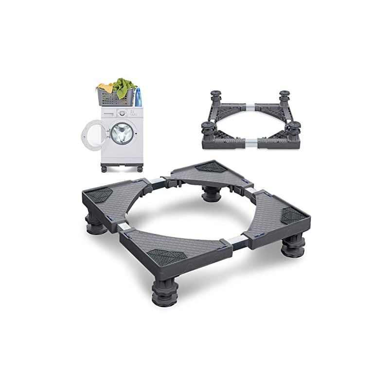 Waschmaschinen Untergestell Waschmaschine Sockel Kühlschrank Untergestell für Waschmaschine Trockner Gefrierschrank, Einstellbare Breite 44-75 cm