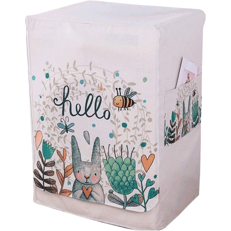 Waschmaschinen-Waschmaschinen-Abdeckung, wasserdichte Waschmaschinen-Abdeckung mit Reißverschluss für Frontlader-Maschine und Waschmaschine