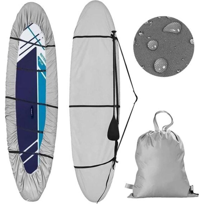 Wasserdichte 420D-Kajak-Abdeckung – mit Gurten und Schultergurten – UV-Schutz – für Fischerboote, Kajaks und Kanus – 46 bis 50 m / 151 bis 166 Fuß